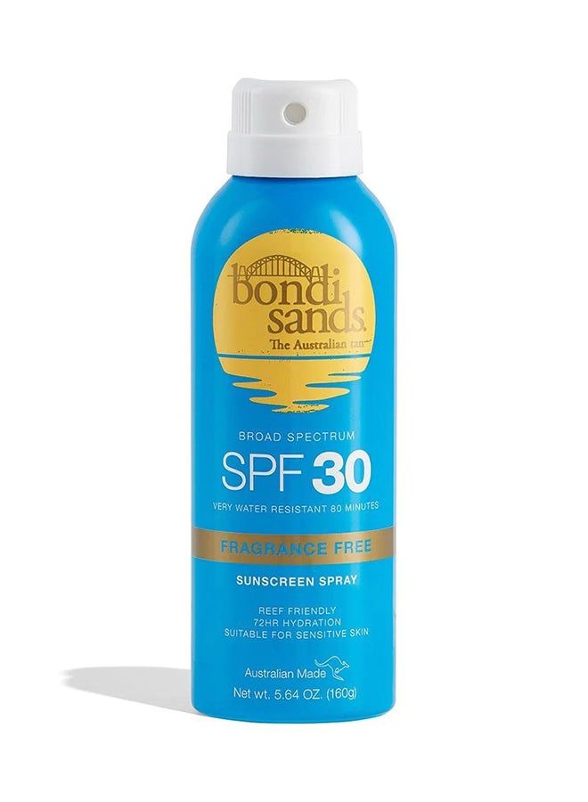 BONDI SANDS بخاخ واقي شمس خالي من العطور SPF 30 160 جرام – بخاخ واقي شمس - Image 1